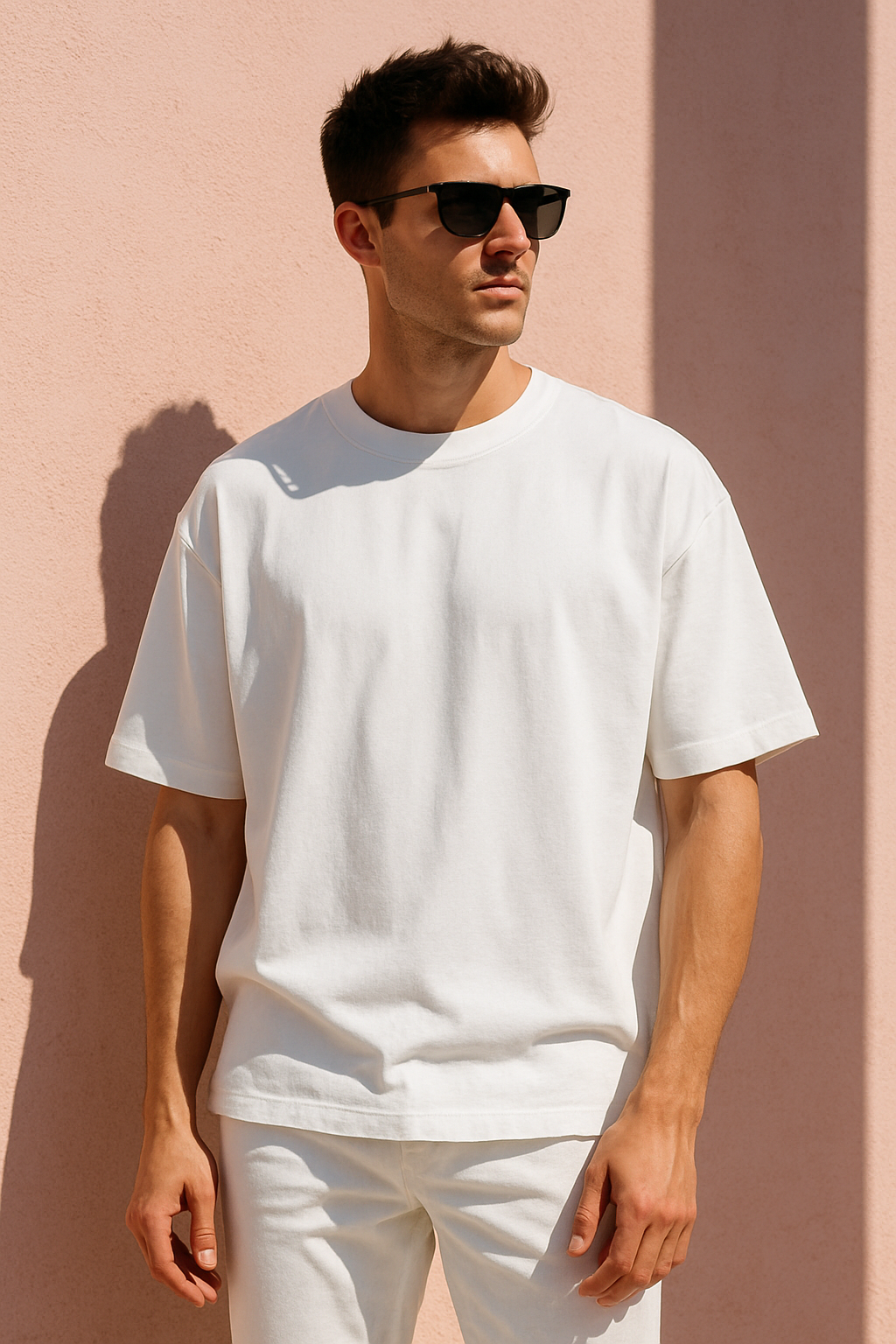 100%Terry Cotton Plain 240 GSM Oversized T-Shirt for Men | Luxury Tee | Trendy Casual Everyday Wear