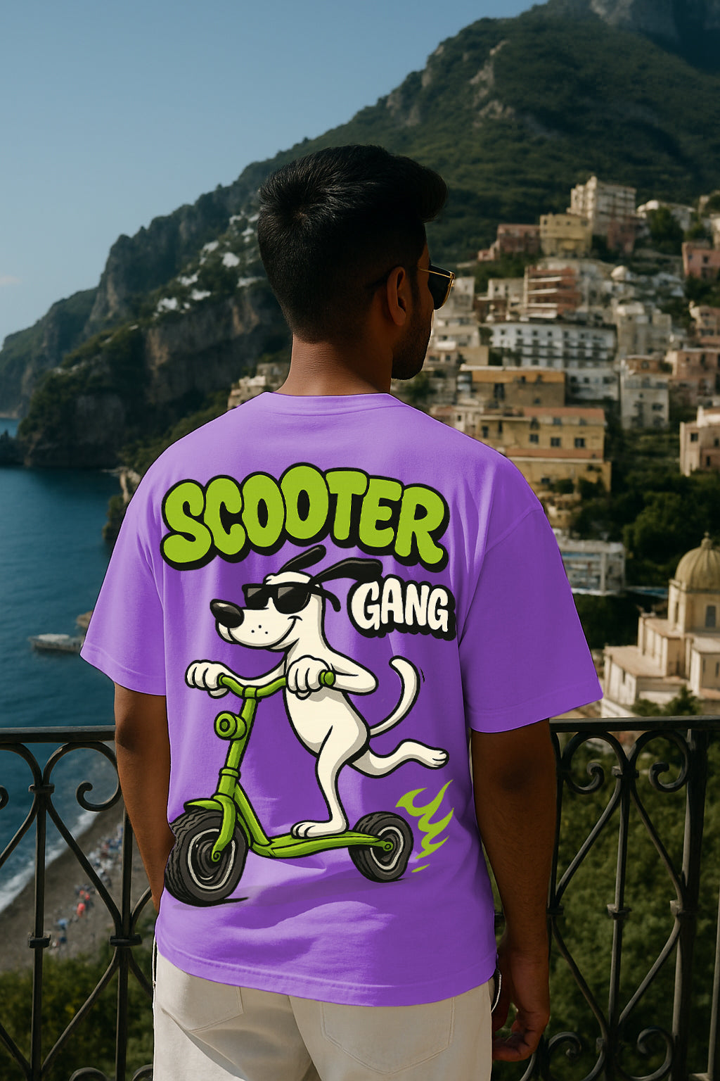 Scooter Gang Oversized T-Shirt | 240 GSM Premium Cotton Streetwear