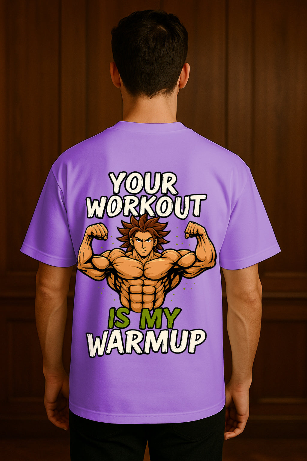 Gym Workout Oversized T-Shirt – Bodybuilder Strength Streetwear for Fitness & Training