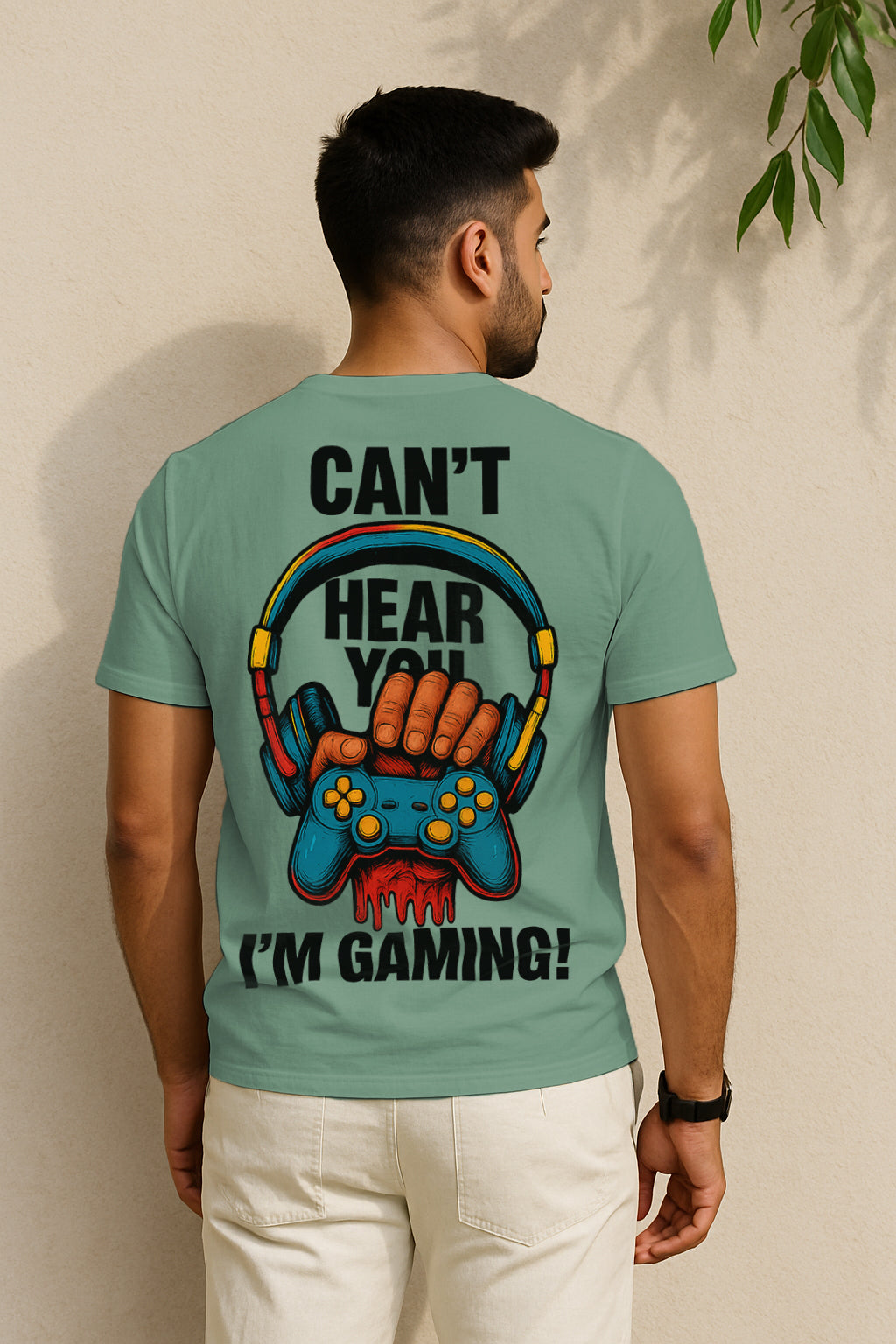 Can’t Hear You I’m Gaming Graphic T-Shirt | 100% Cotton Regular Fit
