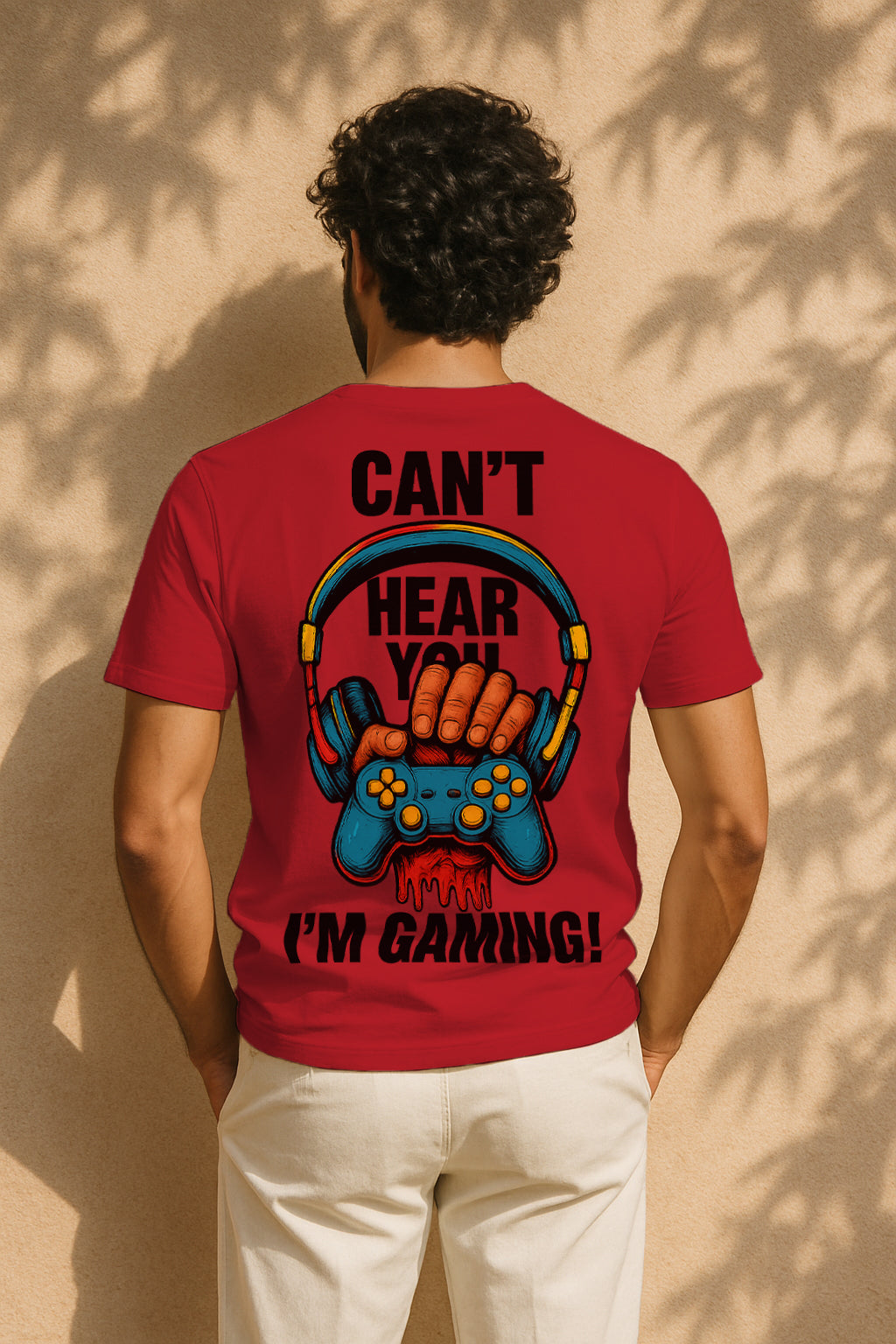 Can’t Hear You I’m Gaming Graphic T-Shirt | 100% Cotton Regular Fit