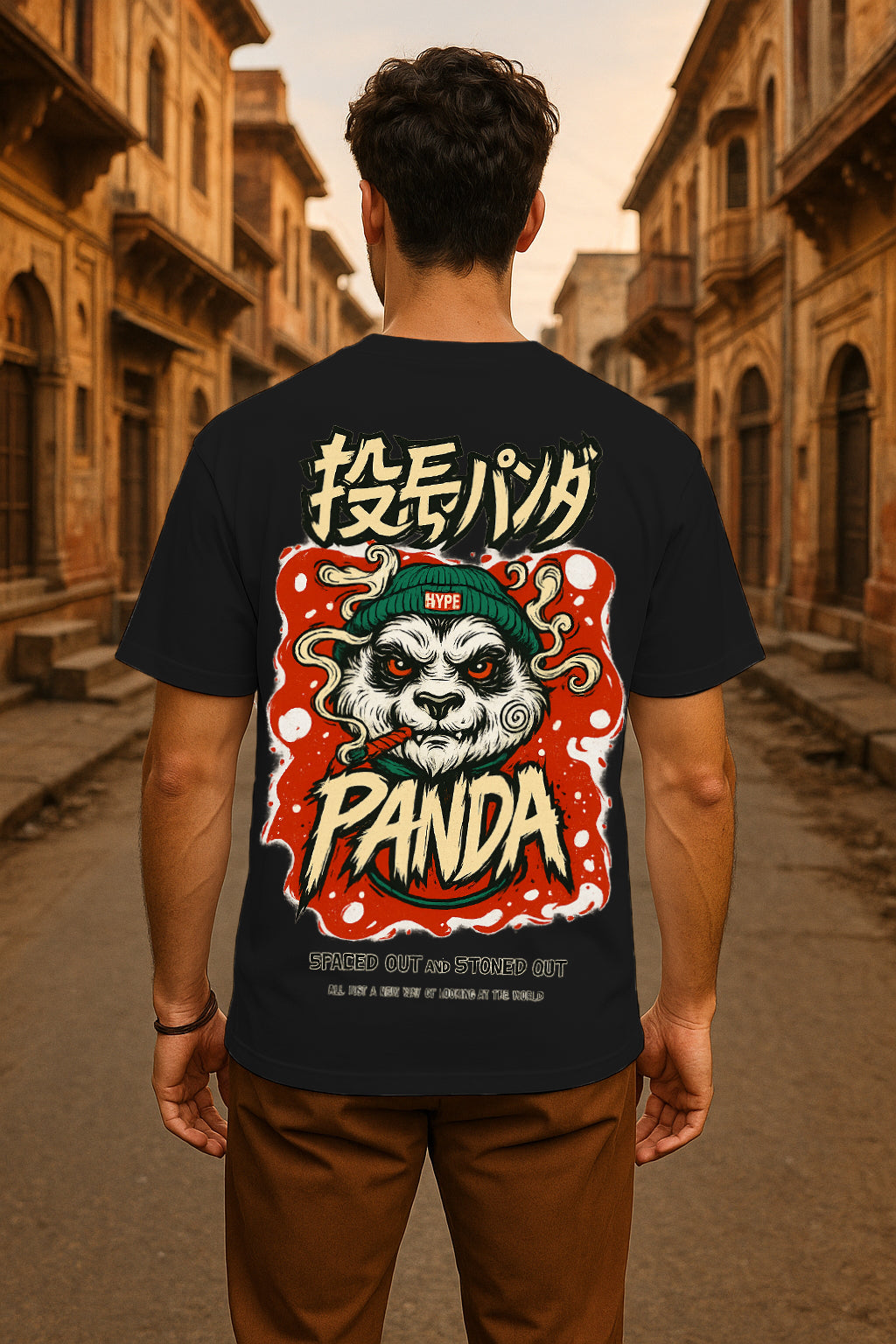 Streetwear Panda Oversized T-Shirt – Bold Graphic Hype Style | 240 GSM Cotton