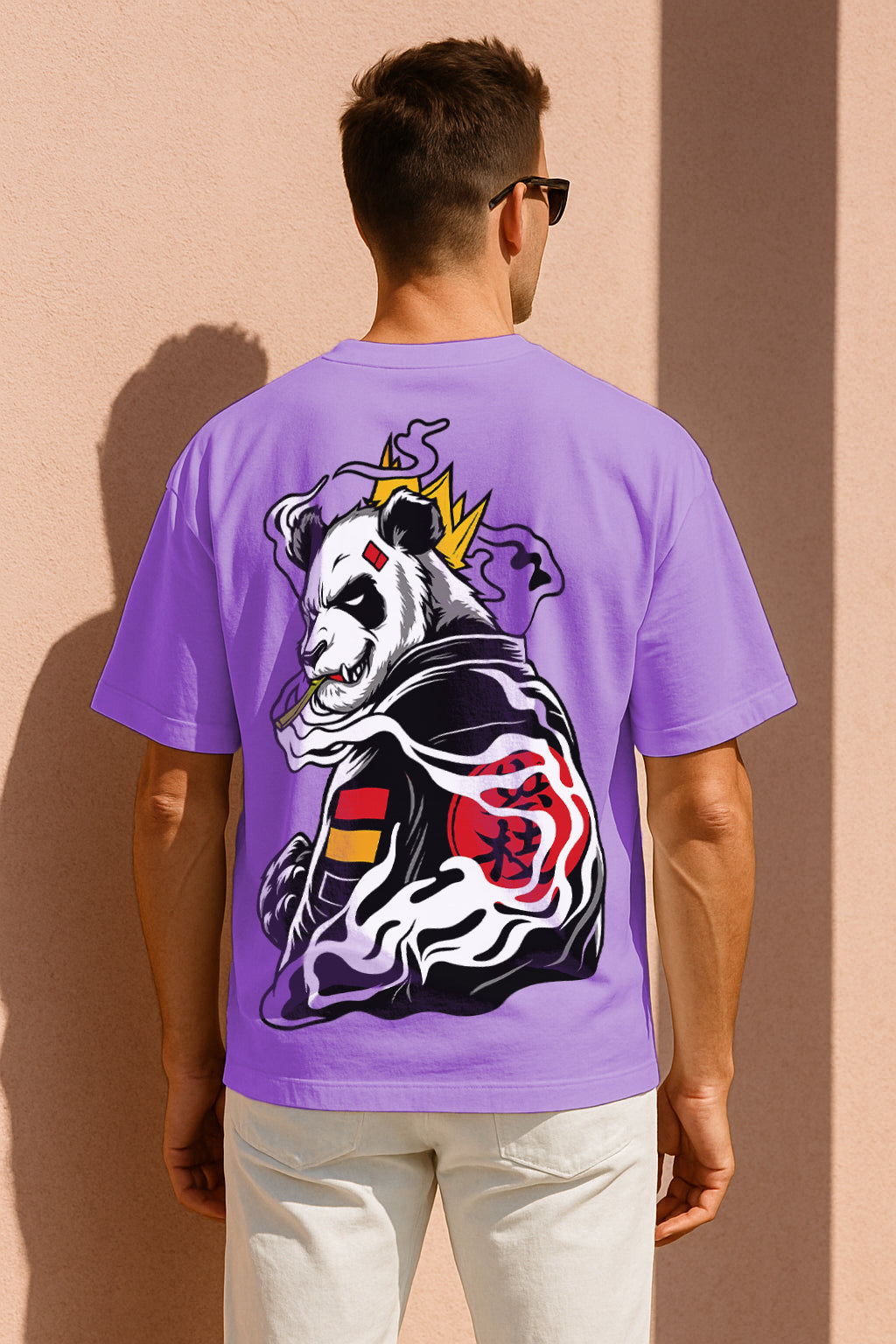 Samurai Panda Oversized Graphic T-Shirt – 240 GSM Heavyweight Streetwear Tee