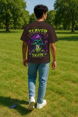 Skate Hard Graphic Oversized Streetwear T-Shirt – Premium 240 GSM Cotton