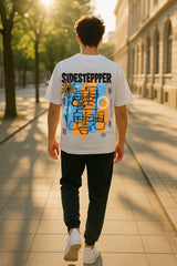 Sidestepper Art Print Oversized Tee – Heavyweight 240 GSM Terry Cotton
