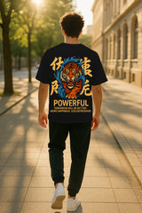 Roaring Tiger Oversized Tee – Heavyweight 240 GSM Terry Cotton