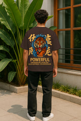 Roaring Tiger Oversized Tee – Heavyweight 240 GSM Terry Cotton