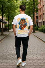 Roaring Tiger Oversized Tee – Heavyweight 240 GSM Terry Cotton