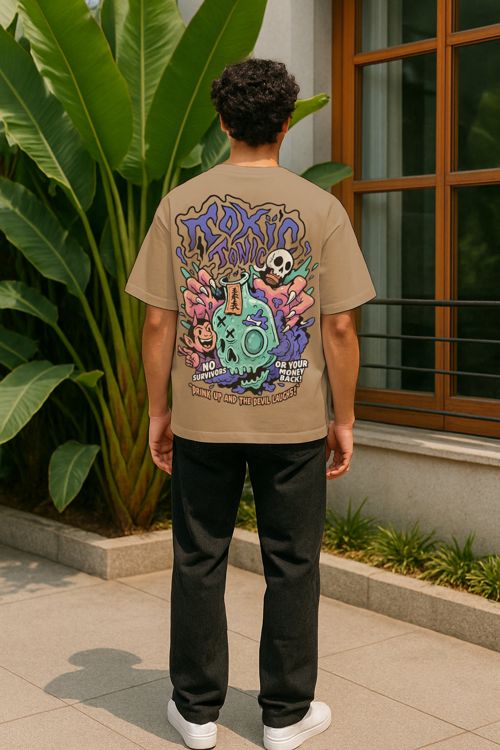 Toxic Tonic Oversized Streetwear Tee – Premium 240 GSM Cotton