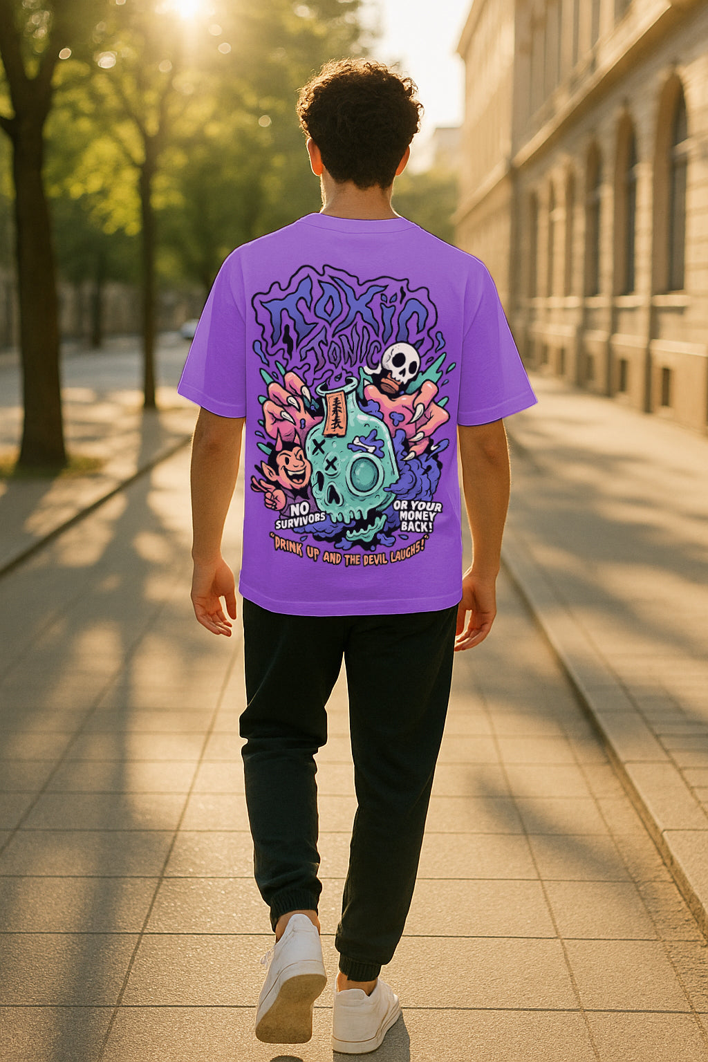 Toxic Tonic Oversized Streetwear Tee – Premium 240 GSM Cotton