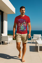 FanMerch “Toxic Tonic” Skull Graphic T-Shirt – 100% Cotton Regular Fit Streetwear Tee