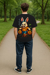 Oversized Money Bunny Graphic Tee | Heavyweight 240 GSM Cotton Streetwear