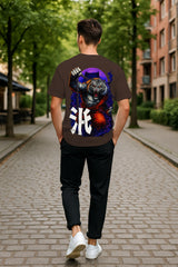 Samurai Tiger Oversized Graphic T-Shirt – 240 GSM Heavyweight Streetwear Tee for Bold Style & Urban Fashion