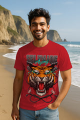 “Selfmade Tiger” Roaring Graphic T-Shirt – 100% Cotton Regular Fit Streetwear Tee