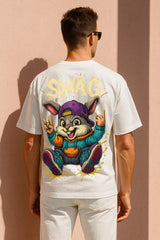 Oversized Swag Bunny Graphic T-Shirt