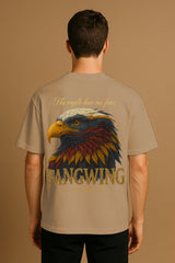 Eagle Graphic Oversized Streetwear Tee – Heavyweight 240 GSM Terry Cotton