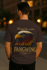 Eagle Graphic Oversized Streetwear Tee – Heavyweight 240 GSM Terry Cotton