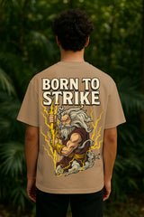 Born To Strike Oversized Graphic T-Shirt – 240 GSM Premium Cotton Streetwear Tee