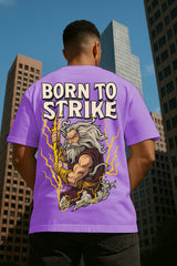 Born To Strike Oversized Graphic T-Shirt – 240 GSM Premium Cotton Streetwear Tee