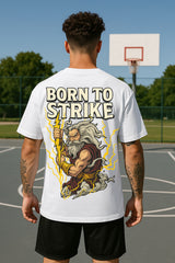 Born To Strike Oversized Graphic T-Shirt – 240 GSM Premium Cotton Streetwear Tee