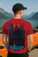Rebellion Mode: ON Samurai Graphic T-Shirt | 100% Cotton Regular Fit