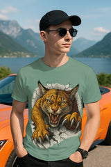 Wildcat Breakout Claw Rip Graphic T-Shirt – Roaring Cat Streetwear, 100% Cotton Regular Fit