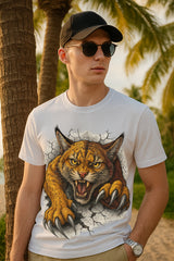 Wildcat Breakout Claw Rip Graphic T-Shirt – Roaring Cat Streetwear, 100% Cotton Regular Fit