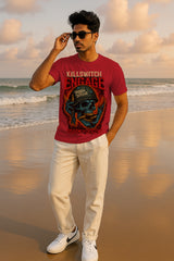 Metalcore Skull Soldier Graphic T-Shirt – Heavy Music Band Fan Streetwear, 100% Cotton Regular Fit Tee