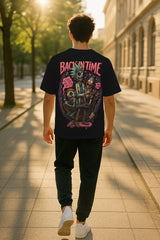 Oversized Back in Time Graphic T-Shirt – Premium 240 GSM Cotton Streetwear Tee for Men – Premium 240 GSM Cotton Streetwear Tee for Men