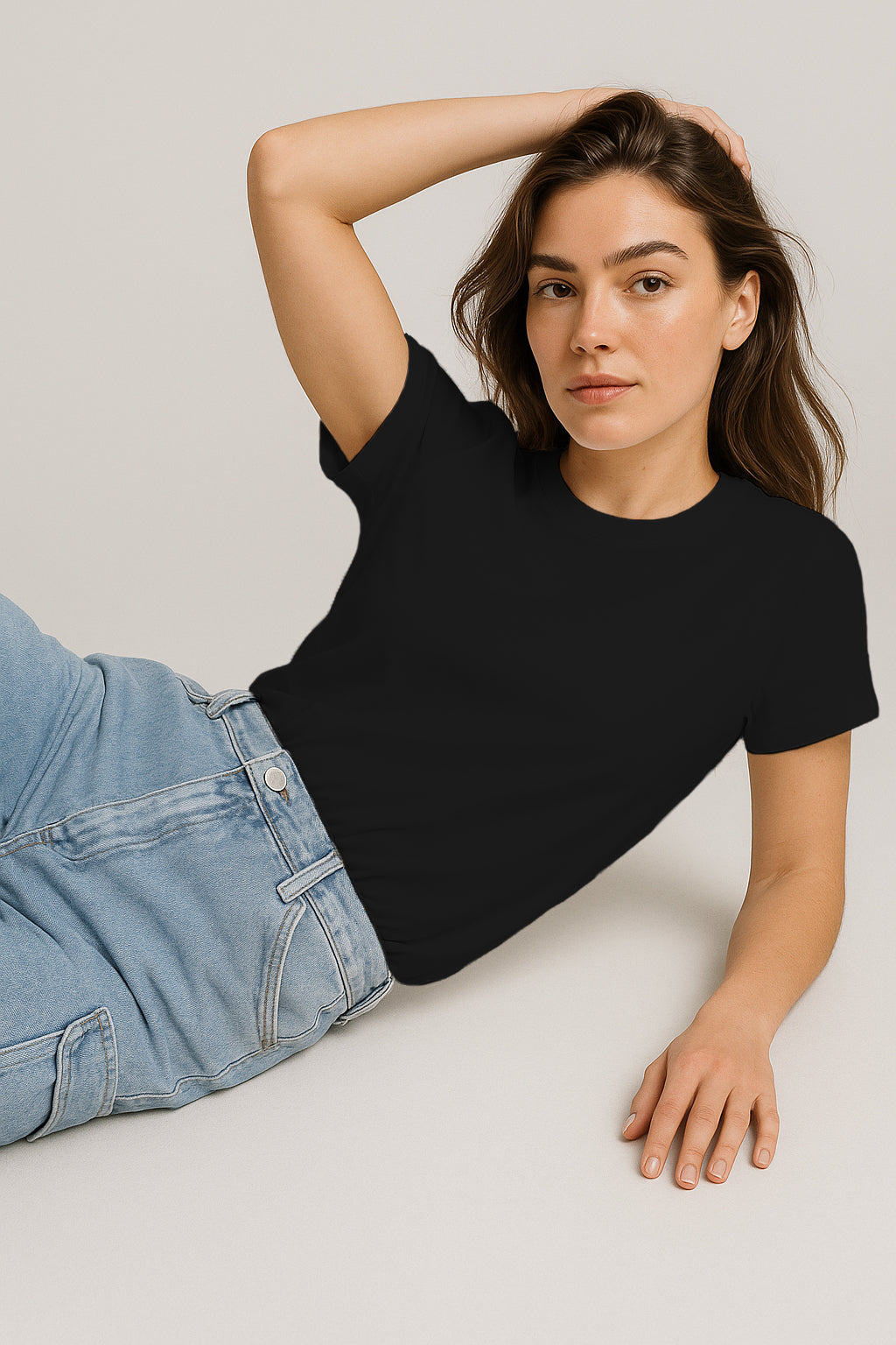 100%Cotton Plain 180 GSM Regular Fit Women’s T-Shirt |  Soft Everyday Tee | Premium Quality Casual Wear for Women