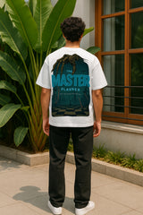 The Master Planner Oversized T-Shirt – 240 GSM 100% Terry Cotton | Streetwear Chess Inspired Graphic Tee for Men