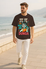 Funny Pi Ka Hisaab Graphic Oversized T-Shirt – 240 GSM Premium Cotton Math Humor Tee