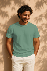 100%Cotton Plain 180 GSM Regular Fit T-Shirt for Men |  Soft Everyday Tee | Premium Quality Casual Wear
