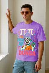 Funny Pi Ka Hisaab Graphic Oversized T-Shirt – 240 GSM Premium Cotton Math Humor Tee
