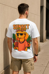 Sunset Slayer Oversized Graphic T-Shirt – Trendy Streetwear Tee for Summer Vibes & Casual Outfits
