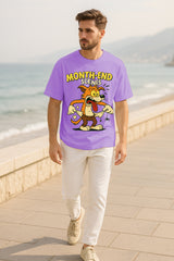 Month-End Scenes Oversized T-Shirt – Funny Cartoon Graphic Tee | 240 GSM Heavyweight Streetwear