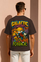 Galactic Outlaw Raider Oversized T-Shirt – 240 GSM Premium Cotton Streetwear for Trendsetters