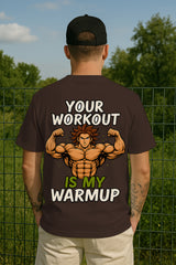 Gym Workout Oversized T-Shirt – Bodybuilder Strength Streetwear for Fitness & Training