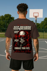 Oversized Graphic T-Shirt for Men – Psycho Skull Streetwear