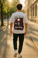 Oversized Graphic T-Shirt for Men – Psycho Skull Streetwear