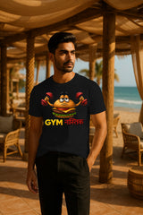 GYM Funny Hindi Graphic T-Shirt | 100% Cotton Regular Fit