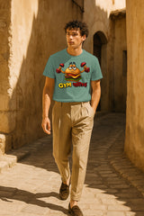 GYM Funny Hindi Graphic T-Shirt | 100% Cotton Regular Fit