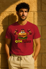 GYM Funny Hindi Graphic T-Shirt | 100% Cotton Regular Fit
