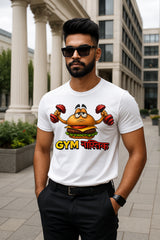 GYM Funny Hindi Graphic T-Shirt | 100% Cotton Regular Fit