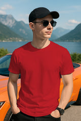 100%Cotton Plain 180 GSM Regular Fit T-Shirt for Men |  Soft Everyday Tee | Premium Quality Casual Wear