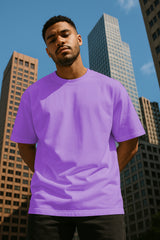100%Terry Cotton Plain 240 GSM Oversized T-Shirt for Men |  Luxury Tee | Trendy Casual Everyday Wear