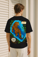 Tiger Graphic Oversized T-Shirt – 240 GSM Premium Cotton Streetwear Tee for Men & Women