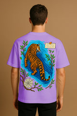 Tiger Graphic Oversized T-Shirt – 240 GSM Premium Cotton Streetwear Tee for Men & Women