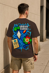 Urban Curse Oversized Graphic T-Shirt – Streetwear with Bold Art & Premium 240GSM Cotton Comfort