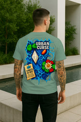 Regular Fit Urban Curse: “Streets of Fate” Graphic T-Shirt | 100% Cotton